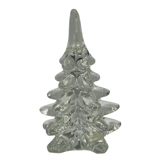 Vintage Handcrafted Crystal Christmas Tree Figurine 5" Holiday Decor Taiwan Made - Picture 5 of 10